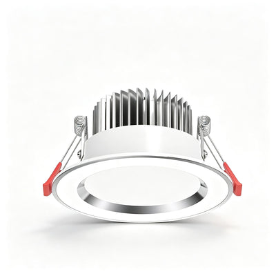 4 Pack Silver White 7W Warm White [Luxury All Aluminum] (Cutout 6.5-9cm) | Recessed LED Ceiling Light | Halloween Luxury Warm Silver Set | All Aluminum Warm Light Silver Downlight