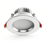 4 Pack Silver White Full Spectrum 98 CRI 7W Tri-Color Dimmable (Cutout 6.5-8.5cm) | Recessed LED Downlight | Christmas Silver Adjustable Gift | Full Spectrum 3-Color Silver Ceiling Light