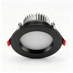4 Pack Black Full Spectrum 98 CRI 7W Neutral White (Cutout 6.5-8.5cm) | Recessed LED Downlight | Halloween Natural Vision 4-Pack | Full Spectrum Neutral Light Home Downlight
