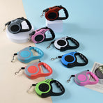Coffee 3m Premium Retractable Dog Leash | Christmas Warm Earthy Gift | Upgraded Automatic Extendable Pet Leash Blister Card Pack