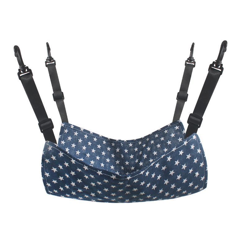 35x35cm Blue Star Adjustable Cat Hammock | Halloween Starry Fresh Gift | Medium Star Pattern Lightweight Cat Hammock for Adult Cats