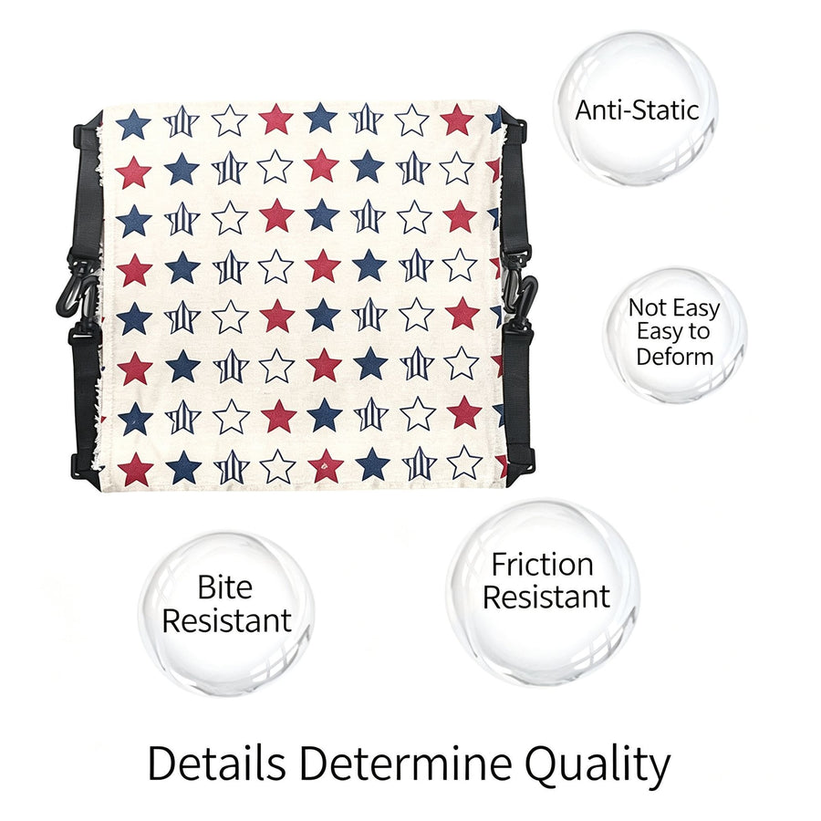 35x35cm Blue Star Adjustable Cat Hammock | Halloween Starry Fresh Gift | Medium Star Pattern Lightweight Cat Hammock for Adult Cats