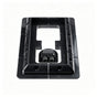 Black 7-Piece Curved Dual-Hole Solar PV Full Kit | Christmas Heavy-Duty RV Solar Gift | Complete ABS Bracket & Waterproof Roof Junction Box Set
