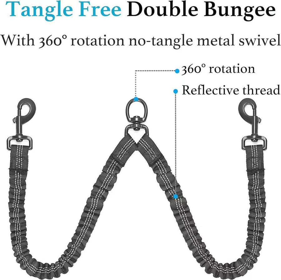 Green 2-in-1 Retractable No-Pull Dog Leash | Halloween Fresh Outdoor Gift | Durable Tangle-Free Traction Rope for Large Dog Walking