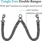 Purple 2-in-1 Retractable No-Pull Dog Leash | Halloween Elegant Stylish Gift | Unique Tangle-Free P-Style Dog Lead for Large Dogs