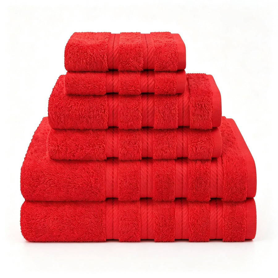 Bright Red 40x71cm Pure Cotton Towel | Halloween Eye‑Catching Home Gift | Quick Dry Absorbent Hand Towel