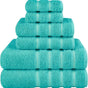 Blue‑Green 70x140cm Pure Cotton Towel | Christmas Nature Bath Gift | Large Super Absorbent Adult Bath Towel