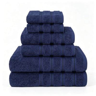 Dark Blue 70x140cm Pure Cotton Towel | Christmas Cozy Bath Gift | Large Thick Absorbent Adult Bath Towel