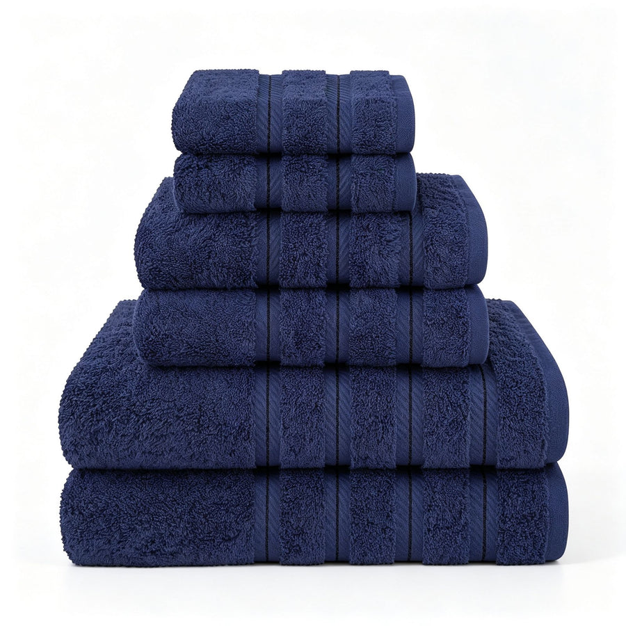 Dark Blue 70x140cm Pure Cotton Towel | Christmas Cozy Bath Gift | Large Thick Absorbent Adult Bath Towel
