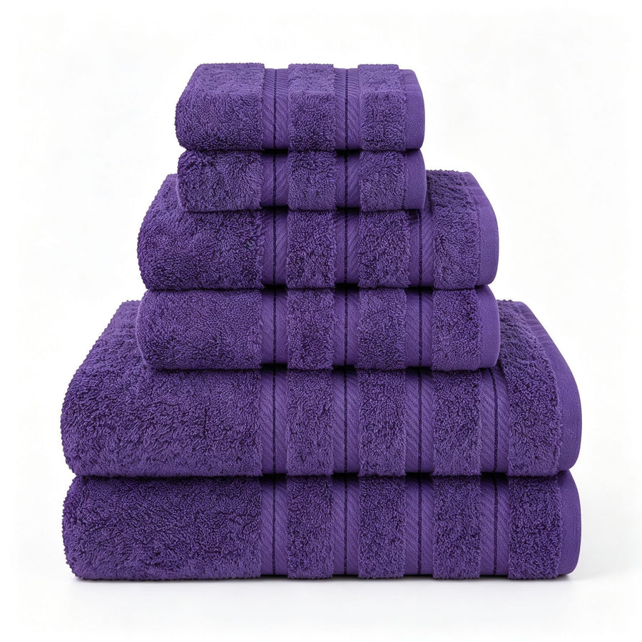 Dark Purple 34x34cm Pure Cotton Towel | Christmas Noble Household Gift | Soft Square Face Towel For Bathroom