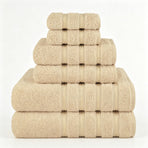 Light Brown 70x140cm Pure Cotton Towel | Christmas Warm Retro Bath Gift | Large Soft Absorbent Adult Bath Towel