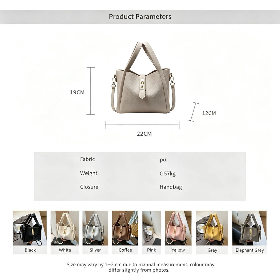 Off‑White Women Retro Bucket Crossbody Bag | Christmas Gentle Gift | Niche High‑Grade Handheld Basket Style Shoulder Purse