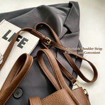 Suede Black Women Retro Bucket Crossbody Bag | Halloween Classic Texture Gift | Niche High‑Grade Handheld Basket Style Shoulder Purse