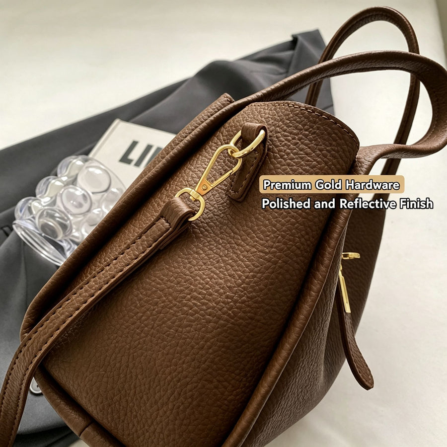 Suede Off‑White Women Retro Bucket Crossbody Bag | Christmas Soft Texture Gift | Niche High‑Sense Handheld Basket Style Shoulder Purse