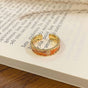 Enamel Drip‑Paint Pattern Open Ring | Christmas Jewelry Gift | Luxury Versatile Decorative Finger Band