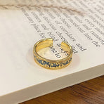 Premium Light‑Luxury Enamel Open Ring | Halloween Accessory Ornament | Drip‑Paint Pattern Versatile Ladies Band