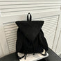 Unique Angel Wings Hood Drawstring Backpack | Christmas Outdoor Present | Minimalist High‑Look Shoulder Bag Black