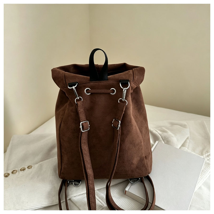 Unique Angel Wings Hood Drawstring Backpack | Christmas Outdoor Present | Minimalist High‑Look Shoulder Bag Black
