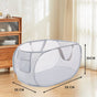 Grey Horizontal Laundry Hamper 2 PCS, Christmas Closet Storage Gift, Collapsible Laundry Basket