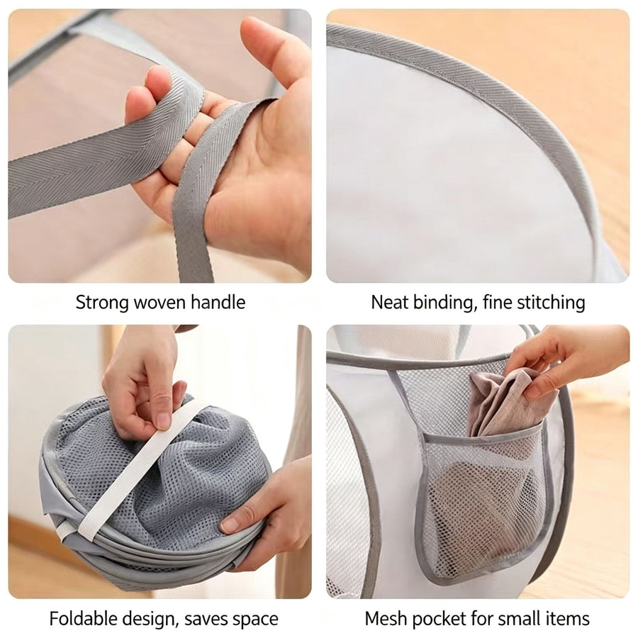 Black 3‑Compartment Horizontal Laundry Hamper 2 PCS, Christmas Multi‑Grid Storage Gift