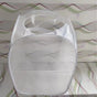 Round‑Mouth White Vertical Laundry Hamper 2 PCS, Christmas Household Storage Gift, Collapsible Clothes Organizer