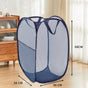 Navy Vertical Laundry Hamper 2 PCS, Halloween Bathroom Laundry Organizer Gift, Foldable Storage Bin