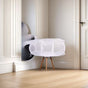 White 3‑Compartment Horizontal Laundry Hamper 2 PCS, Halloween Bedroom Organizer Gift