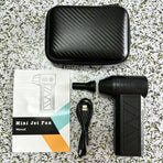 High‑Speed Brushless Mini Portable Turbo Fan, Handheld Wireless Blower for Outdoor Use, LED Light Blowing Function Storage Bag Packaging