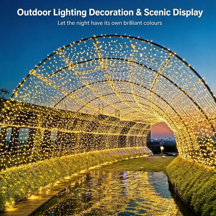 Plug‑in LED Twinkling Star Fairy String Lights, Cool Pure White Glow For Modern‑Style Outdoor Camping Tree Decoration, Christmas Courtyard Ornament, 10M 100Leds Cool White