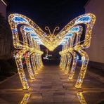 Dense Bead Cool‑White LED Fairy String Lights Plug‑in, Uniform Bright Illumination For Outdoor Celebration, Holiday Large‑Scene Decor Lamp, 100M 1000Leds Cool White