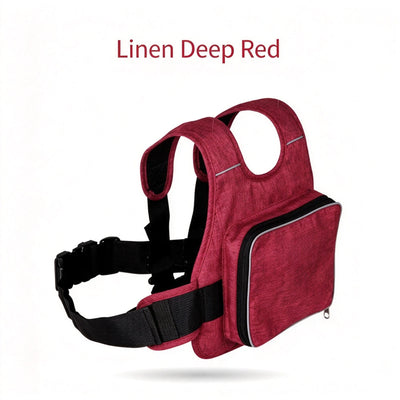 Motorcycle E‑Bike Anti‑Fall Secure Harness Strap Red Storage Bag, Universal Front Rear Use Cycling Fixed Binding Belt, Holiday Outdoor Riding Safety Tool