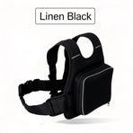 E‑Bike Motorbike Cycling Anti‑Drop Safety Fixing Harness Black Storage Bag, Universal Front Rear Use Binding Strap, Holiday Outdoor Riding Secure Protective Gear