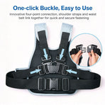 E‑Bike Motorbike Cycling Anti‑Drop Safety Fixing Harness Black Storage Bag, Universal Front Rear Use Binding Strap, Holiday Outdoor Riding Secure Protective Gear