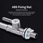 304 Stainless Steel Single Cold 7‑Shape Kitchen Tap Without Inlet Pipe Ball Bead Rotation Sink Faucet for Washing Basin Home Renovation Supply