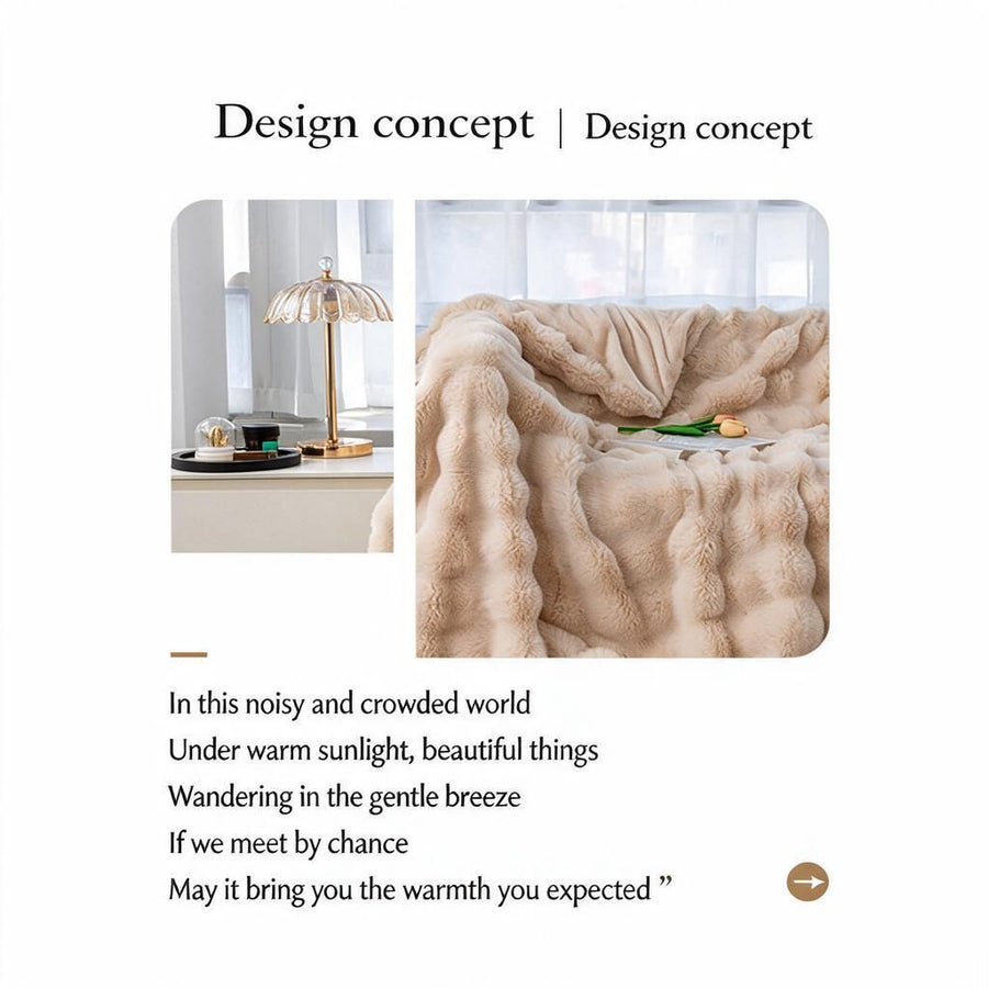 Oversized 120x200cm Fuzzy Throw in Matcha Green - Bunny Fur Face & Coral Fleece Reverse Couch Blanket for Double Bed Halloween Snuggles