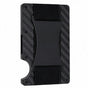Signature Black Matte Carbon Fibre Card Guard Wallet with Elastic Strap RFID Safe 1pc Compact Commuter