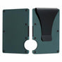 Screw-Assembled Hardshell Card Carrier Deep Green Aluminium Alloy Metal Clip Banknote Holder Anti-RFID 1pc Pocket EDC