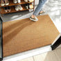 Imitation Coir Door Mat Solid Brown 40x60cm Non-Slip Washable Welcome Mat Entryway