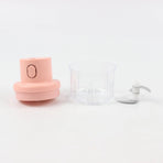 Pink 100ML Small Garlic Mincer One-Touch Mini Food Chopper for Ginger Chilli Meal Prep Compact Kitchen Tool