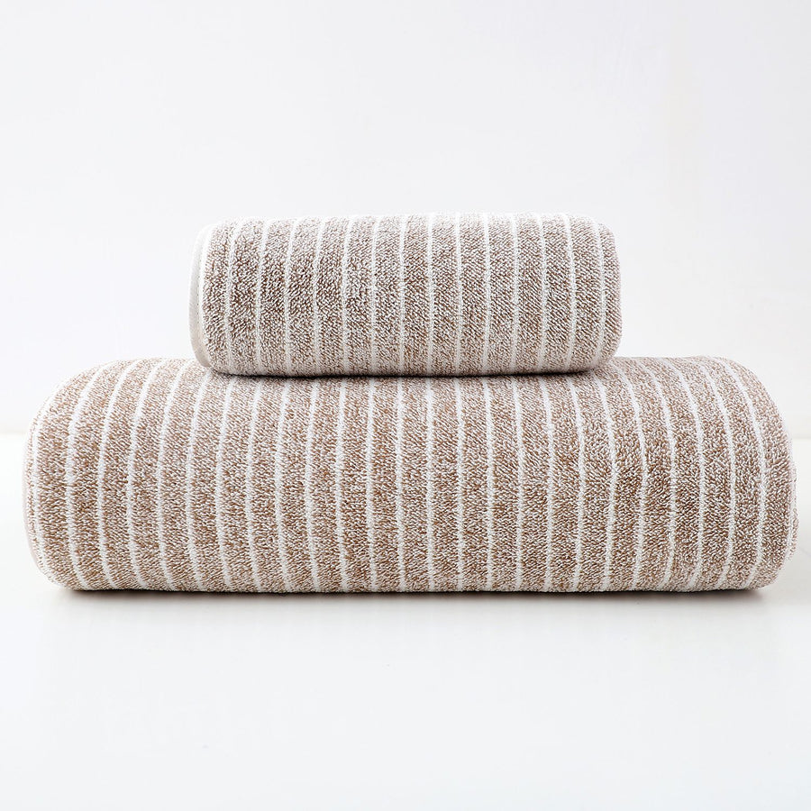Bronze Star Patterned 6 Piece Bath Sheet Hand Towel Washcloth Combo Thick Absorbent Terry Bathroom Guest Set