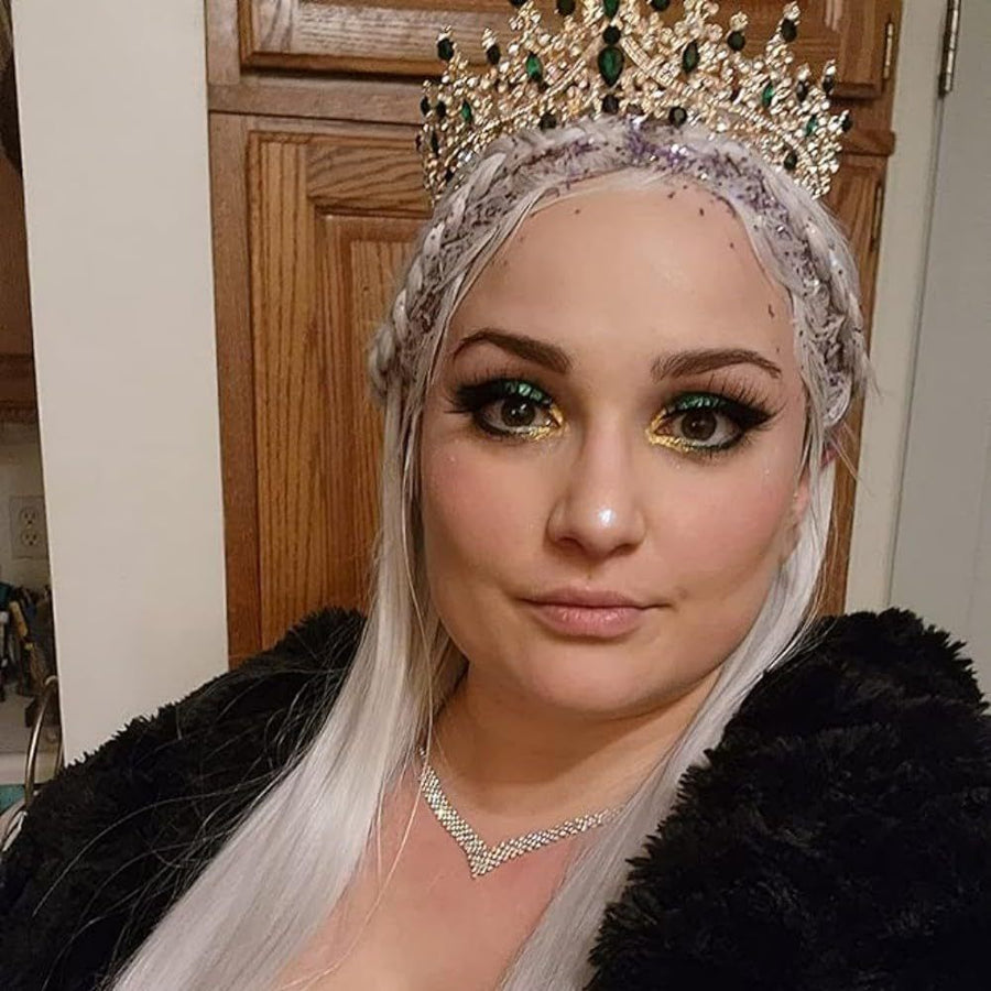 Sparkling White Crystal Silver Tiara Elegant Hair Jewellery for Wedding Photoshoot Pageant Stage Adults Halloween 1pc