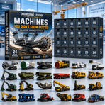 Machines You Didn't Know Existed Vol.01 Engineering Legends Heavy Equipment Model Countdown Box 24 Surprise Doors 26x18x3cm 3mm Acrylic Gift