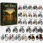 Retro Pushbike Model Reveal Book 24 Miniature Bicycle Figures Inside 26x18x3cm 3mm Acrylic Slots Nostalgic Cycling Memorabilia Gift