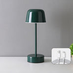 Cordless Rechargeable LED Desk Lamp Green 1200mAh USB 3W Dimmable Ambient Light Decor for Dining Bar Bedside
