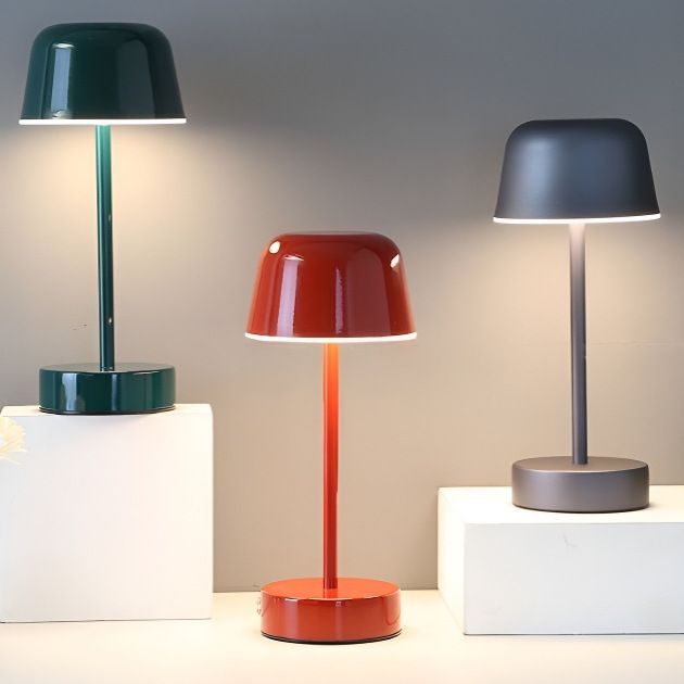 Cordless Rechargeable LED Desk Lamp Green 1200mAh USB 3W Dimmable Ambient Light Decor for Dining Bar Bedside