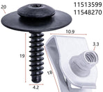Car Bumper Screws & U Nuts 20PCS