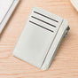 2Pcs 6 Slots Large Capacity Zipper Card Holder,Waterproof & Scratch Resistant,Compact-white