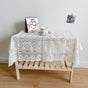 2 Pack White Lace Tablecloth 120×120cm