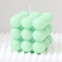 3Pcs green Rubik's Cube Scented Candle Home Decor Ornaments