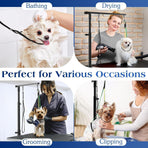 Dog Grooming Stand Black
